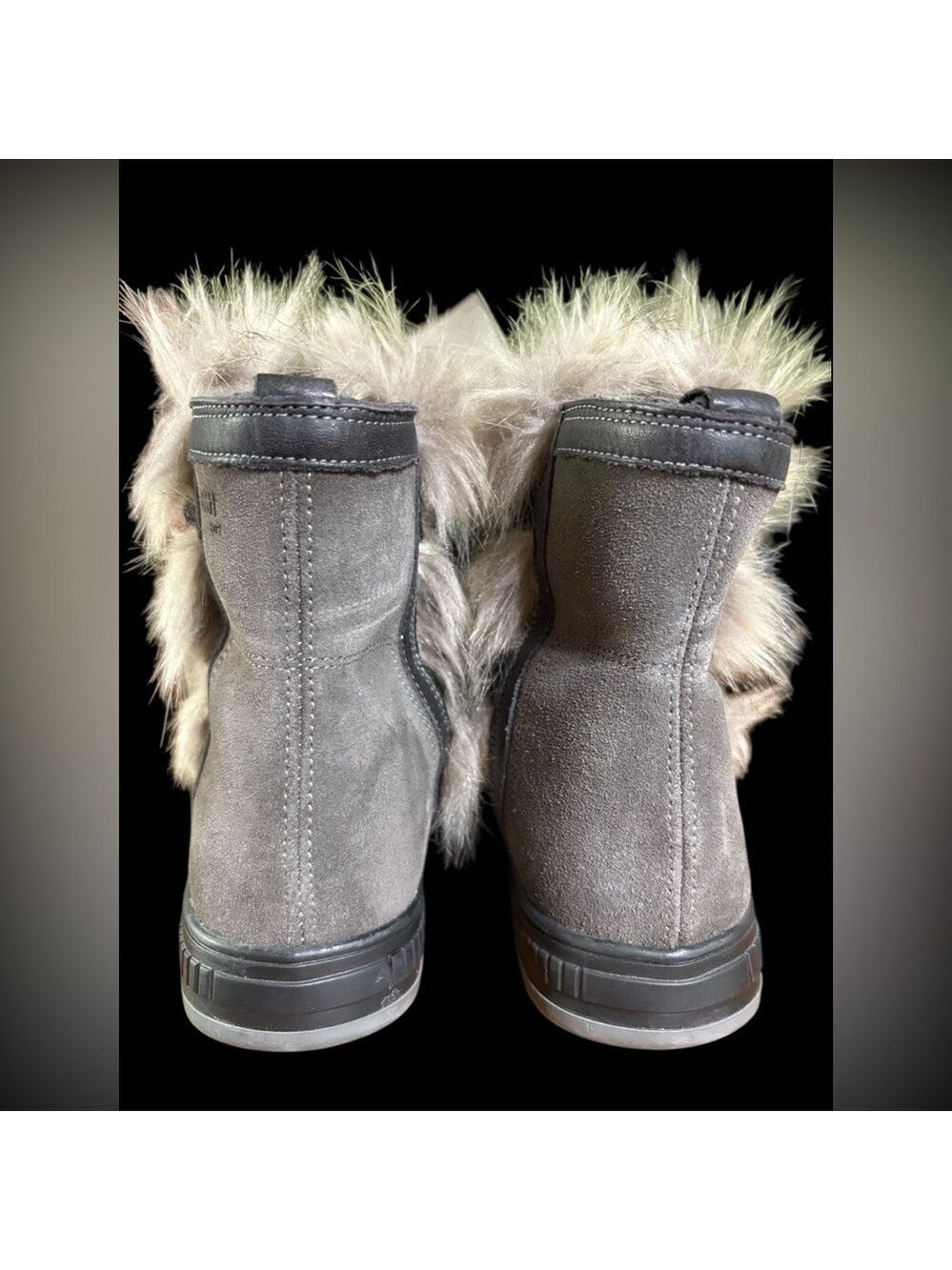 Oscar Sport-Après-Ski Winter Boots. Suede/Fur Boho Sz 8. Made in Italy. EUC!!! - Picture 11 of 16